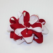 Gymboree Canada Day Independence Red  White Hair Clip Barrette 3 4 5 6 7 8 9 10