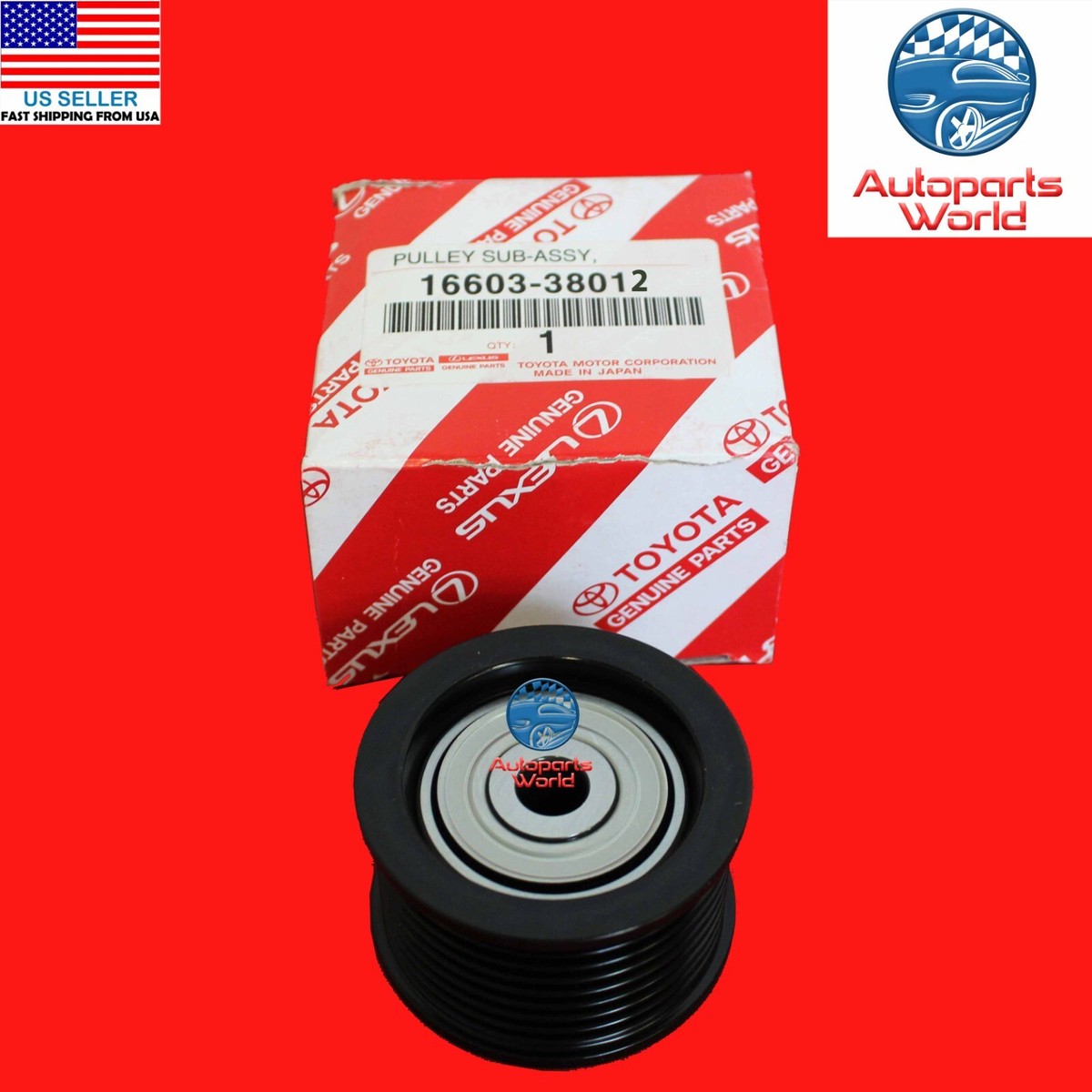 GENUINE OEM TOYOTA SEQUOIA TUNDRA GX460 LX570 V8 NO.1 IDLER PULLEY