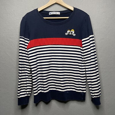 Fast Fish Striped Long-Sleeve Shirt Pullover With Cartoon  display picture 1
