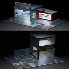 Diorama 1:64 Assemble Model Building LED Lighting Parking Garage Station NEW