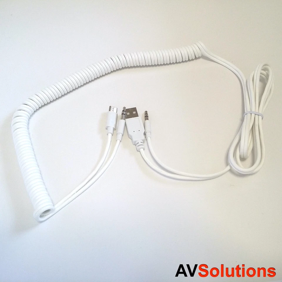 Bang & Olufsen BeoPlay 3.5mm Mini Jack to USB-C AUX Audio Headphone Cable WHT S4 - image 2 of 4