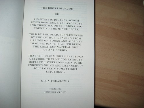 Olga Tokarczuk The Books of Jacob Signed 1st Nobel Prize Lit. winner Booker epic - Picture 8 of 8