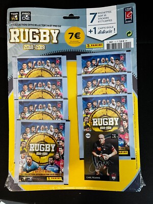 Panini Rugby 2016-2017 Top 14 / Pro D2 Stickers - Boîte de 50 pochettes