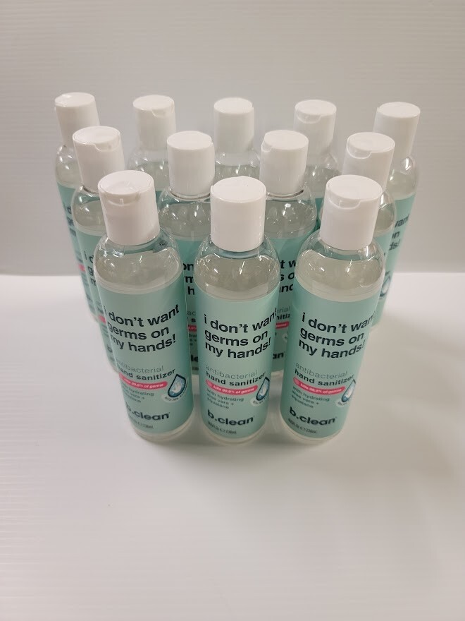 Cs of 12 HAND SANITIZER 70% Alcohol Antibacterial Aloe NEW 9