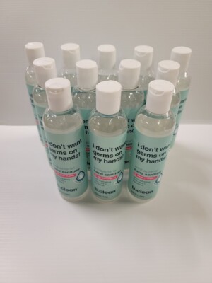 Cs of 12 HAND SANITIZER 70% Alcohol Antibacterial Aloe NEW 96 oz Total FREE SHIP