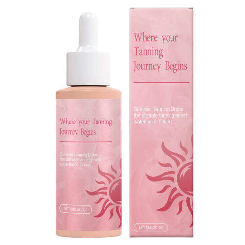 Sunless Tanning Face Drops 60ml Moisturizing Tanner Replenishing Sun Drops