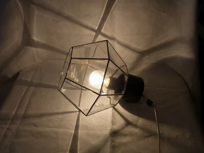 Mid Century Limburg Flush Mount Iron & Glass Octagon #<1 - Image 1 of 4