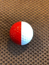 PING GOLF BALL-RED/WHITE PING EYE2 4..9.9/10...MERRY CHRISTMAS WREATH LOGO
