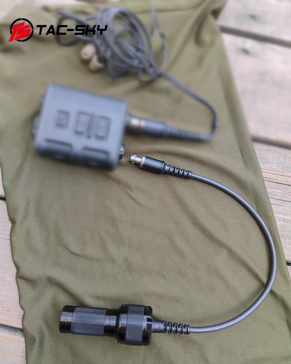 TACSKY compatible with INVISIO V60 PTT mobile external power battery