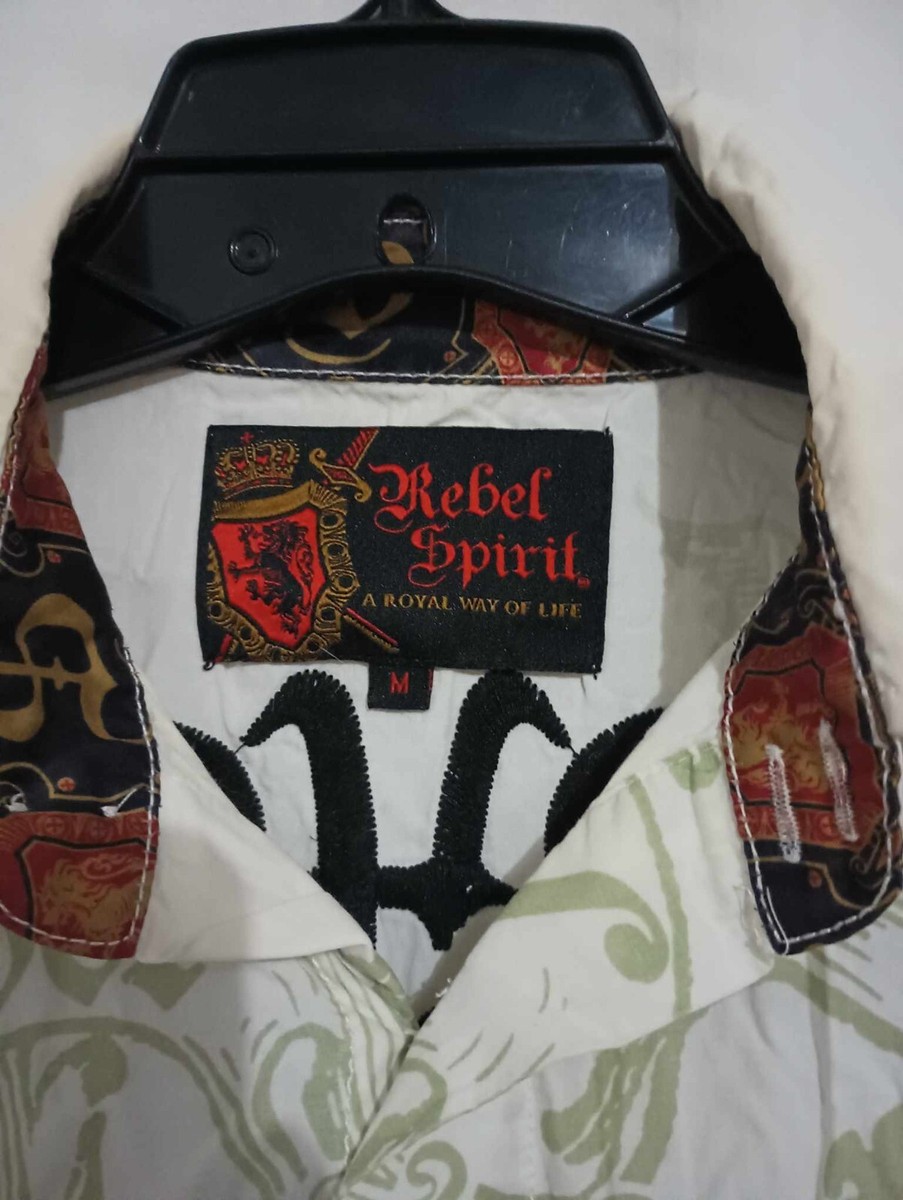 rebel spirit a royal way of life dress shirt (PJJP)