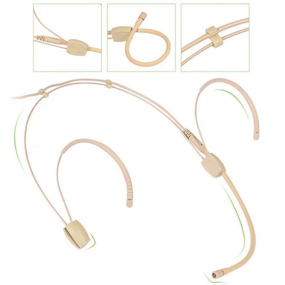 Headset Microphone For Shure Wireless - Mini XLR (Ta4f) Connector, Omnidirectional, Noise-Cancelling