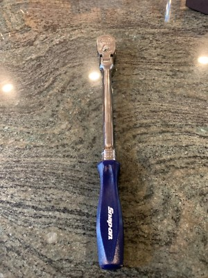 #ad #ad Snap On fhlfd80a 3 8 drive dual 80 long hard grip flex head ratchet dark blue $299.95