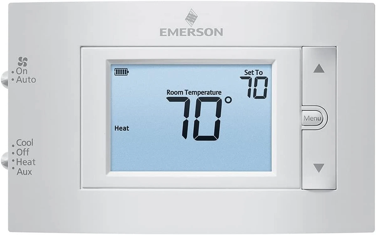 Emerson 1F83H-21NP Heat Pump (2H/1C) Non-Programmable Thermostat | eBay
