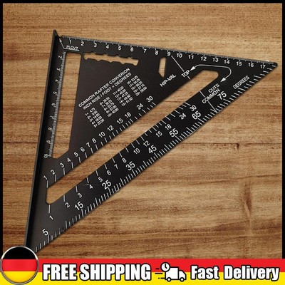 7 Inch Speed   Square Angle Protractors Measuring Square Ruler Carpenter Tools