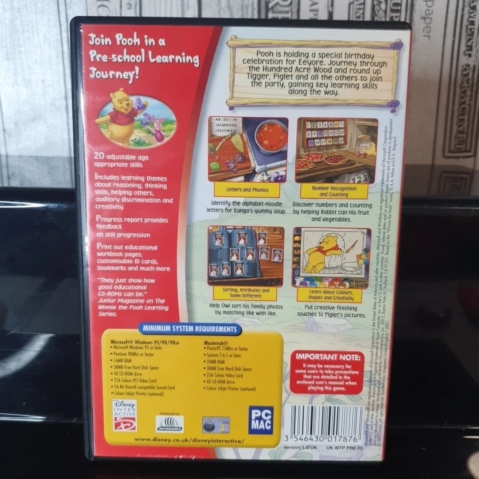 Disney Learning: Winnie The Pooh Pre-school PC/Mac - Image 2 of 3