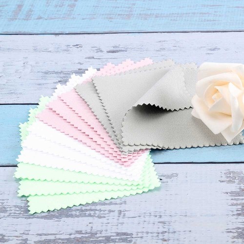 100/200PCS Anti-Tarnish Silver Polishing Cleaning Cloth Cleaner Platinum Jewelry - Picture 4 of 34