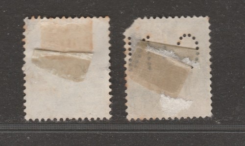 FRANCE 50c Surcharge pair - Picture 2 of 2