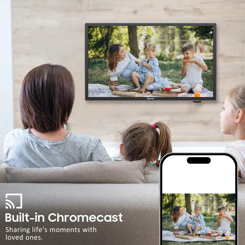 Sylvox 32'' Smart RV TV 12 Volt TV for RVs 1080P FHD RV Camper DC/AC Power 9-32V - Image 4 of 4