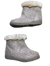 CAT  JACK Girls size 9 FAX FUR SUEDE WINTER BOOTS