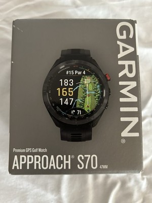 Garmin Approach S70 47mm GPS Golf Watch Black New | eBay