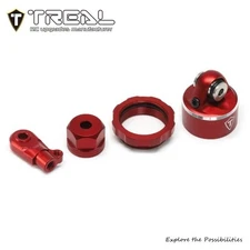 TRLX003YLURQ5 ALUMINUM SHOCK CAP AND BOTTOM RETAINER FOR PROMOTO RED