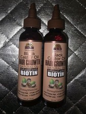 Okay Black Castor Oil Hair-Growth Infused With Biotin 4 fl Oz Lot Of 2