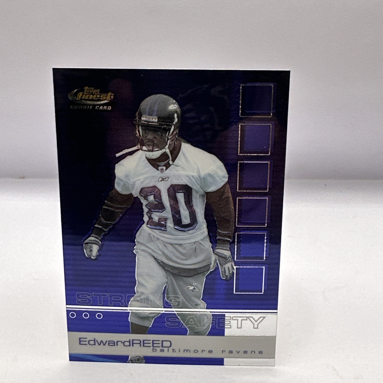 Nice 2002 Topps Finest #109 RC EDWARD REED BALTIMORE RAVENS HOF Rookie