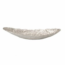 Langes schmales Aluminiumtablett geh&auml;mmert f&uuml;r Esstisch, Konsole