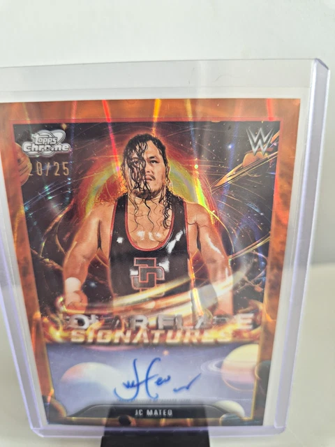 WWE Topps Cosmic Chrome 2026 Solar Flare Signatures JC Mateo Auto /25