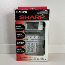 NEW Sharp EL-1750P III Electronic Printing Calculator 12 Digit