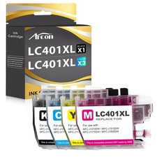4pk LC 401 LC401XL Ink Cartridge for Brother MFC-J1010DW MFC-J1012DW MFC-J1170DW