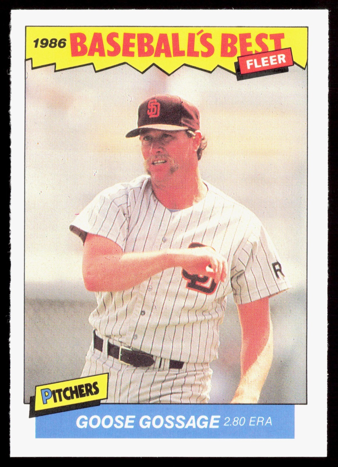 Goose Gossage #12 Baseball Cards 1986 Fleer Baseball's Best trading card — raw and PSA graded price guide