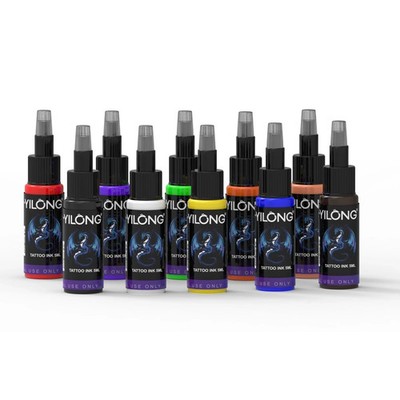Tattoo Supply  Ink Set 10 Colors Bright Pigment Body Tattooing and Art Painting