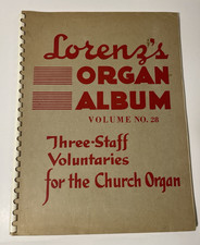 Lorenz's Organ Album 1959 Volume 28 Lorenz Publishing Co. Spiral Music Sheets