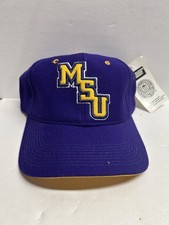 NEW Mankato State University FITTED Hat 7 1/8 Cap Purple MSU Mavericks Minnesota