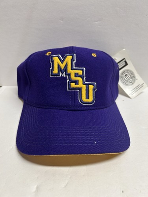 #ad #ad NEW Mankato State University FITTED Hat 7 1 8 Cap Back Purple MSU Mavericks $16.75