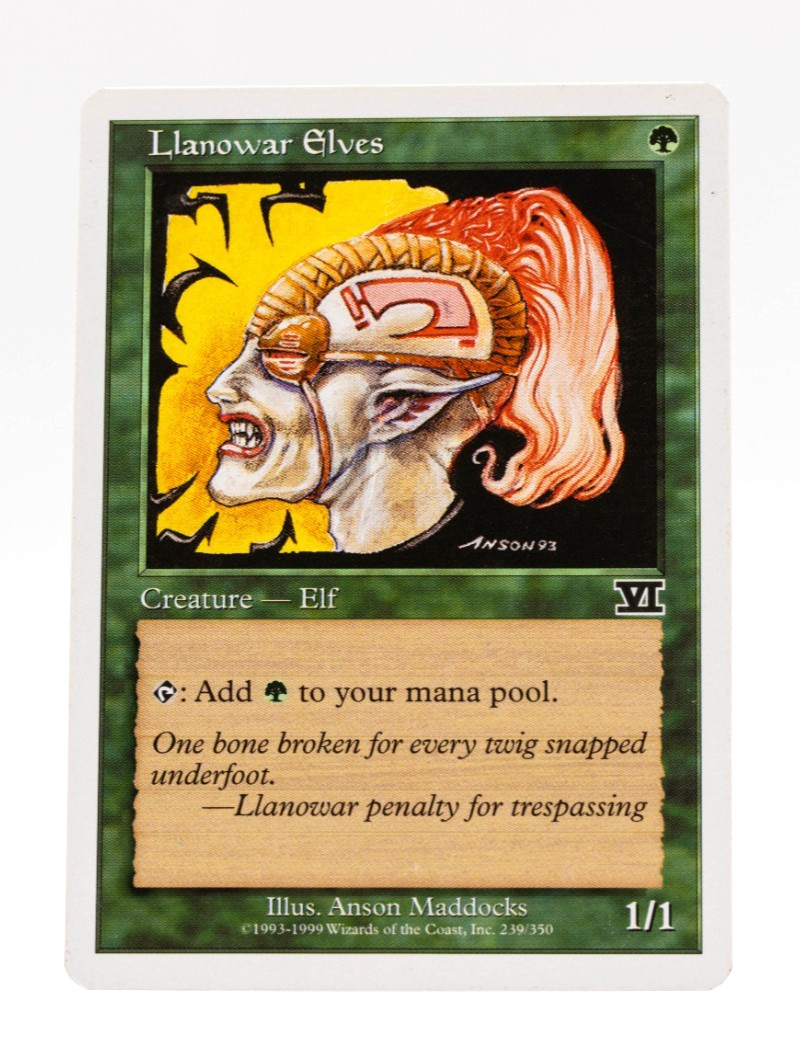 Llanowar Elves Sixth Edition MTG 6th Mana Elf Creature Near Mint