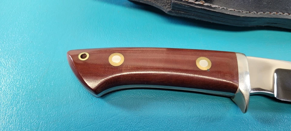 Cuchillo Khyber Drop Point Acero Inoxidable #2650 Japón + Funda de Cuero TR460 Foto 3 de 4