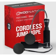WOD Nation Ropeless Jump Rope for Men & Women - Cordless Jump Ropes for Fitness