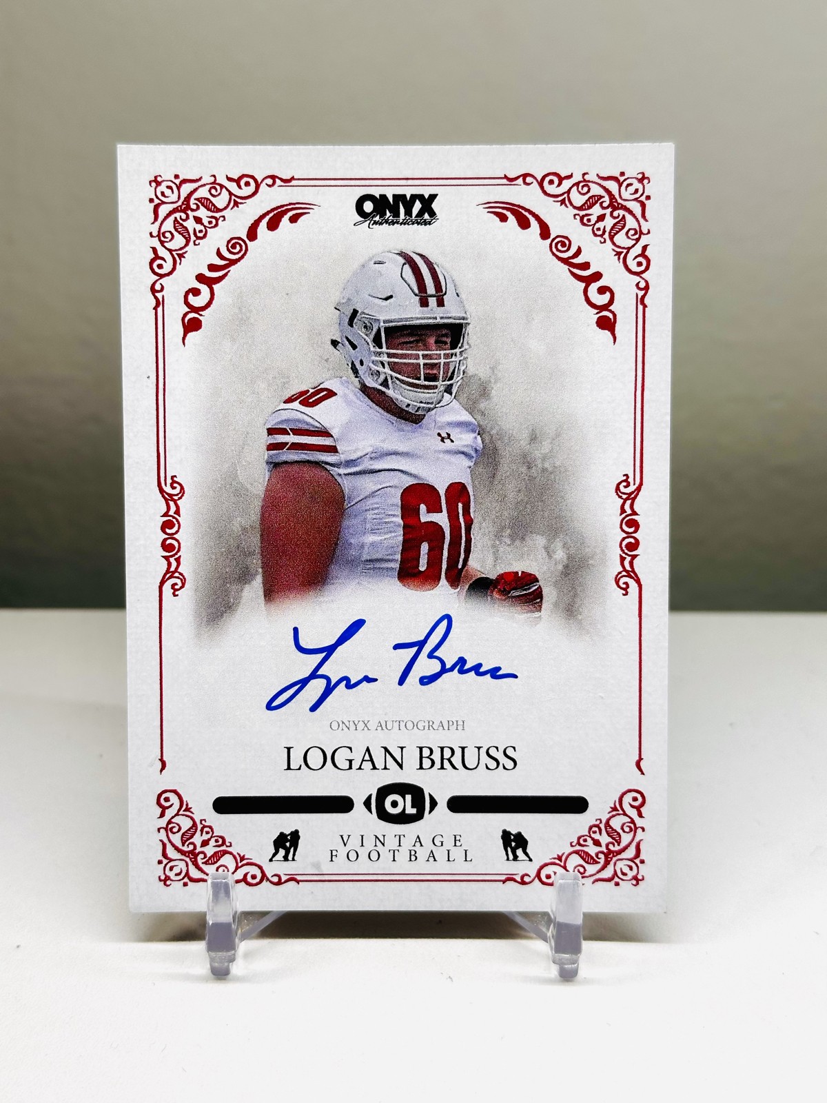 Logan Bruss Rookie Auto 2022 Onyx Vintage - #VALB Blue Signatures