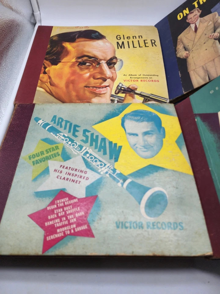 GLENN MILLER Artie Shaw Tommy DORSEY  78's + Victor Album  TOTAL 19.  **READ** — 第 2/4 张图片