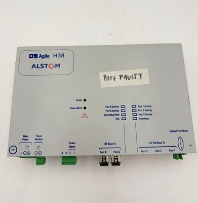 ALSTOM DS Agile H38 TYPE : H382C Multimode FIBER OPTIC ETHERNET SWITCH