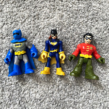 Fisher Price Imaginext DC Super Friends Batman, Batgirl & Robin 3&rdquo; Figure Lot