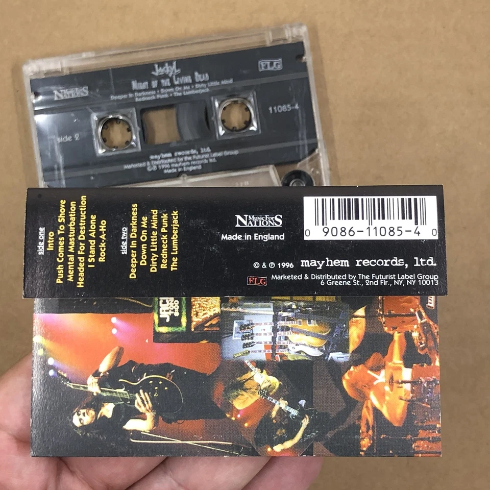 JACKYL Cassette Tape 90s Metal Glam NIGHT OF THE LIVING DEAD UK RELEASE Foto 4 de 4