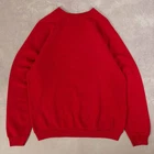 Vintage 90s Blank Raglan Sweatshirt L Made in USA Men's Red Plain