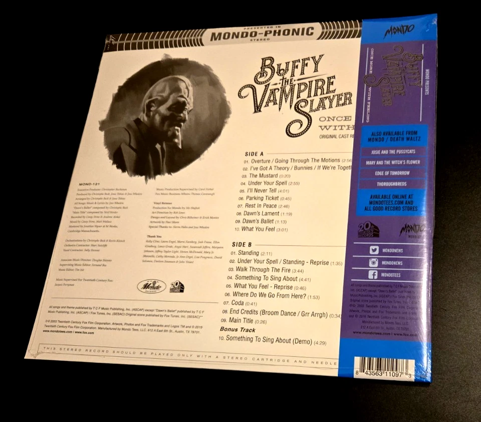 Buffy The Vampire Slayer Once More With Feeling Mondo Record 180GM Red Vinyl NEW - Image 4 of 4