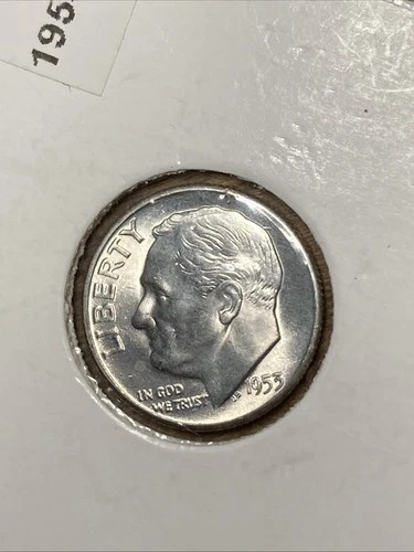 1953 S Roosevelt Dime 10c BU Uncirculated Mint State 90% Silver