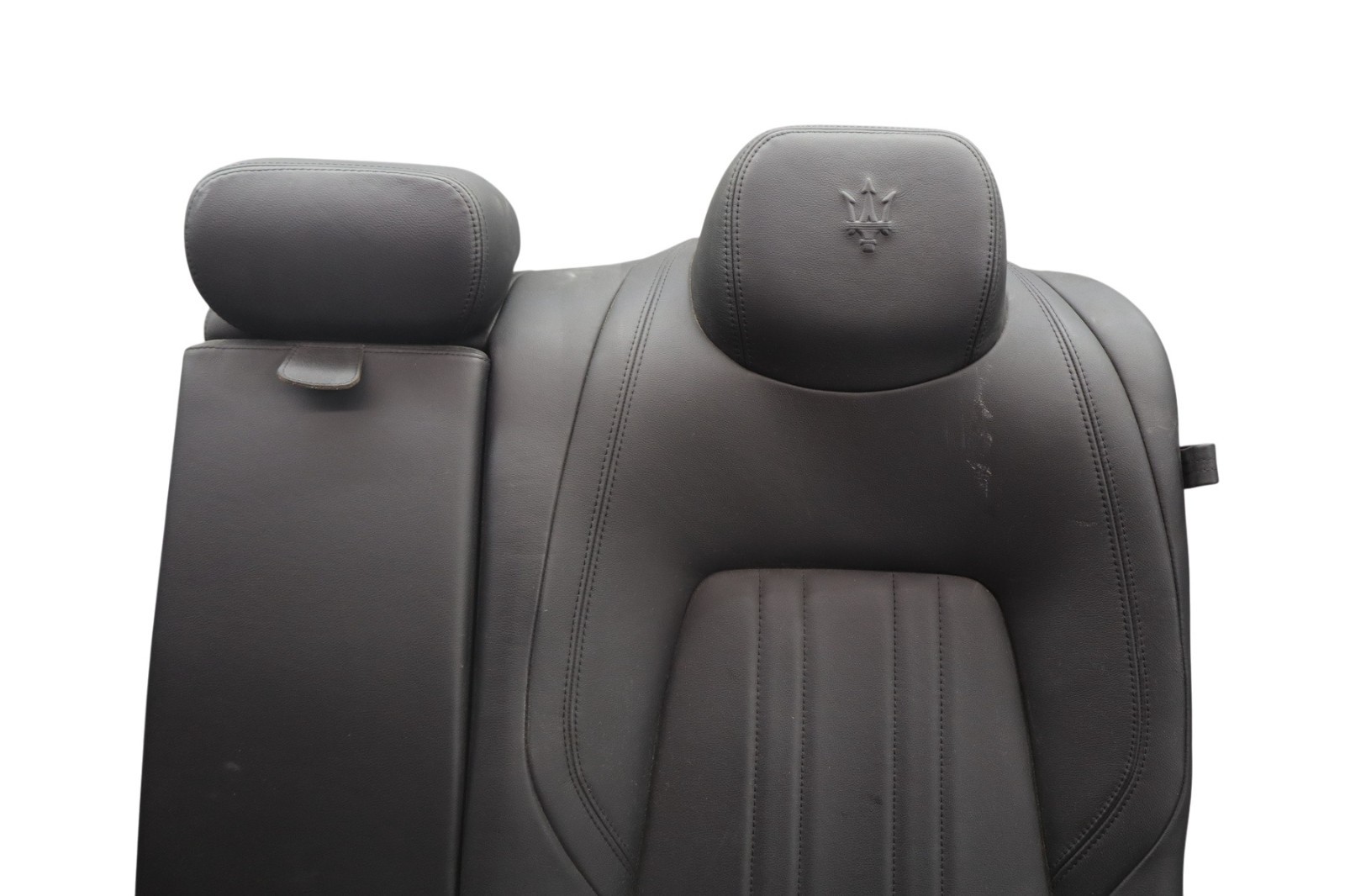 14-17 Maserati Ghibli Rear Left Driver Side Second Row Upper Seat Black Oem