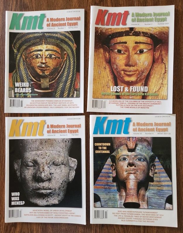 KMT Modern Journal Ancient Egypt Complete Vol 32, 2021 4 Issues Excellent