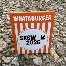 Whataburger Museum Of Art SXSW 2025 Tent 75 Years Promo Swag
